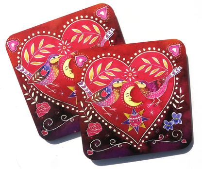 Love birds coaster