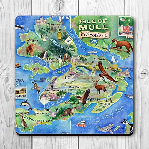Map of Mull coaster