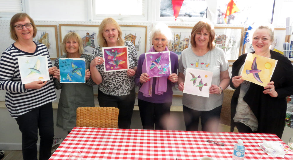 A painting workshop afternoon with artist Jane Tomlinson