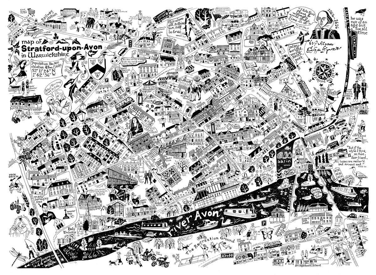 Map of Stratford upon Avon