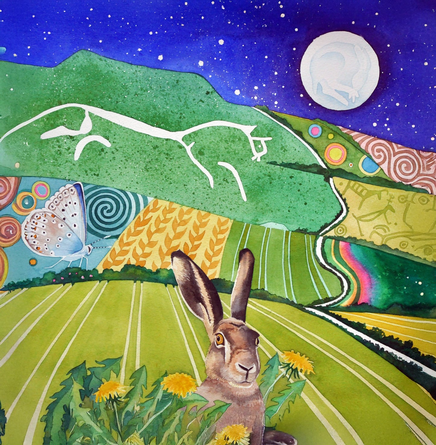 White Horse Hill greetings cards