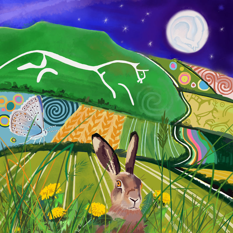 brown hare painting